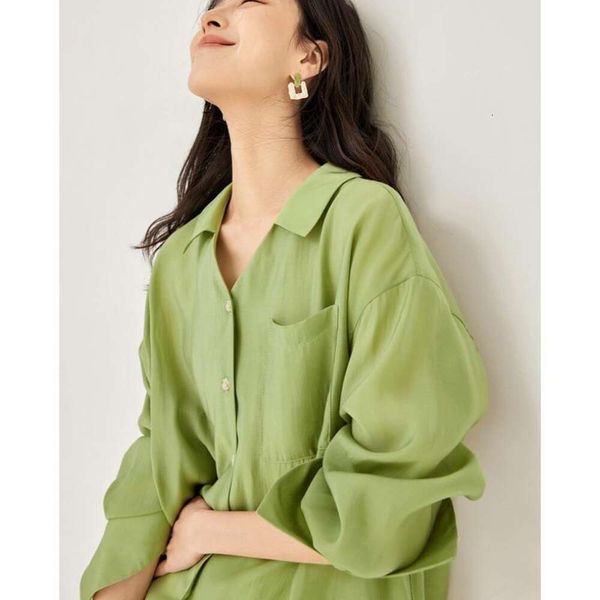 

french style waisted long sleeved shirt womens spring advanced design blouse, White