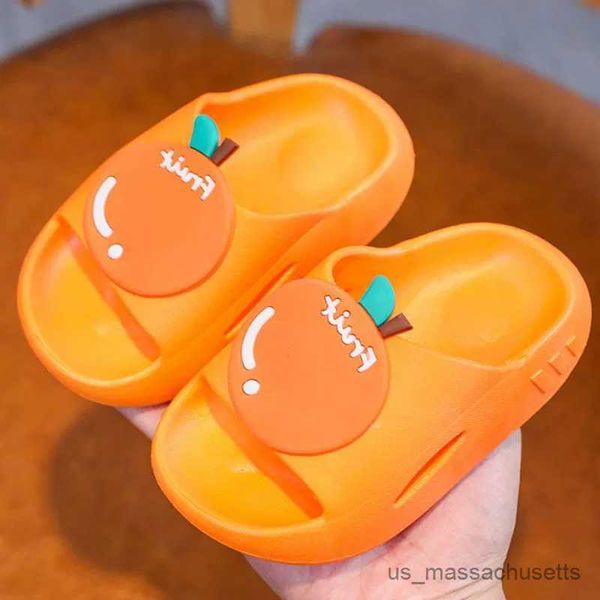

slipper children slippers fruit summer garden beach sandals bathroom slipper comfortable non-slip for boys girls r230815, Black;grey