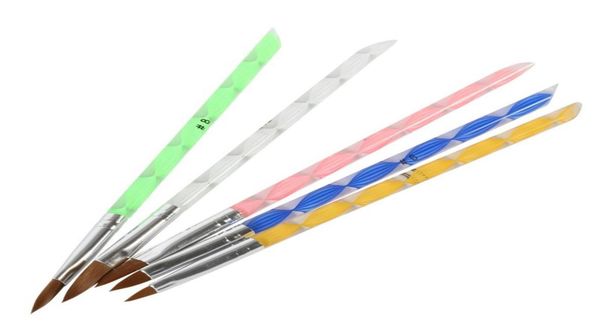 

whole 5 x acrylic nail art decorations uv gel nail brochas maquillaje carving pen brush liquid powder diy maquiagem beauty8143414