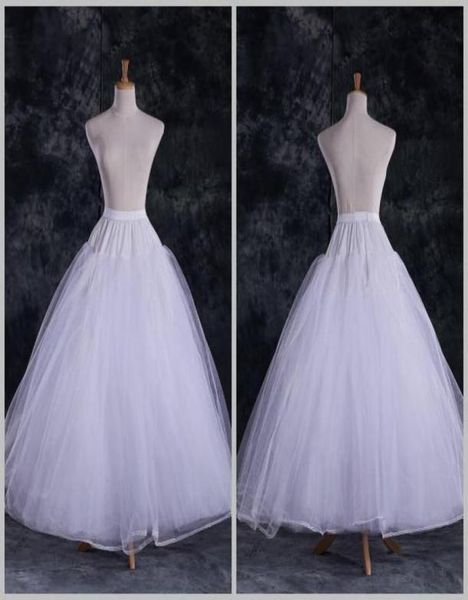 

dl09757 whole a line tulle bridal petticoats wedding underskirt crinolines bridal accessory with full lining5370045, White