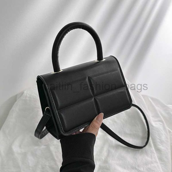 

cross body ins korean casual fashion pressed grid small square 2023 summer new solid color commuting foreign style crossbody caitlin_fashion