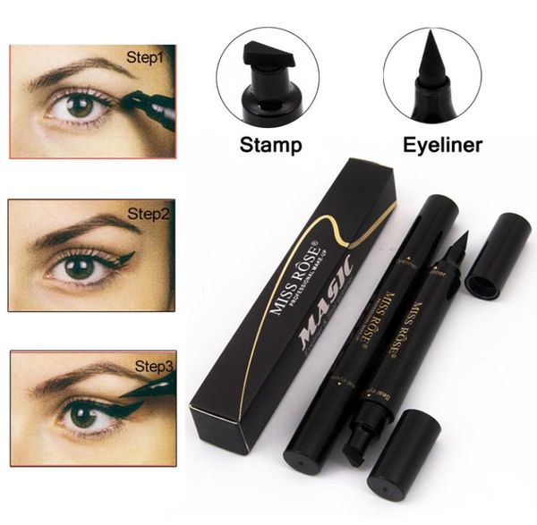 

makeup miss rose liquid eyeliner pencil waterproof eye liner black color eye pencil stamp korea cosmetics gift for girl4972525