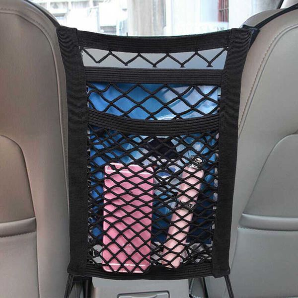 

barriers organizer back storage elastic car mesh net between bag luggage holder pocket front seat dog barrier r230815