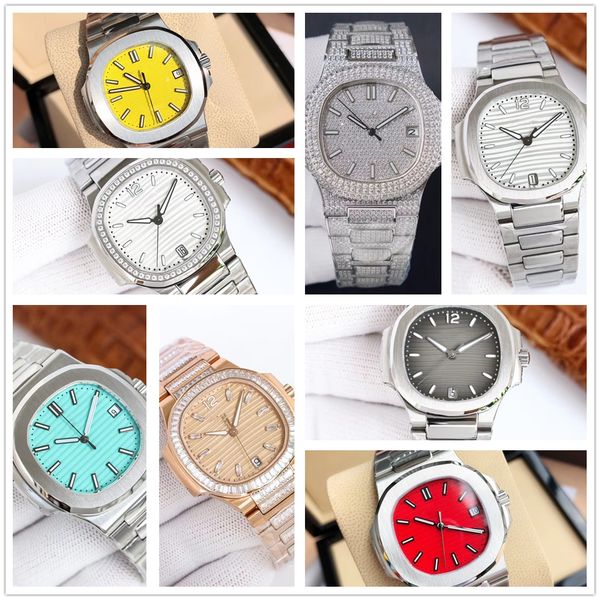 

with box mens watch automatic mechanical sapphire classic fashion stainless steel 5at waterproof luminous, Slivery;brown