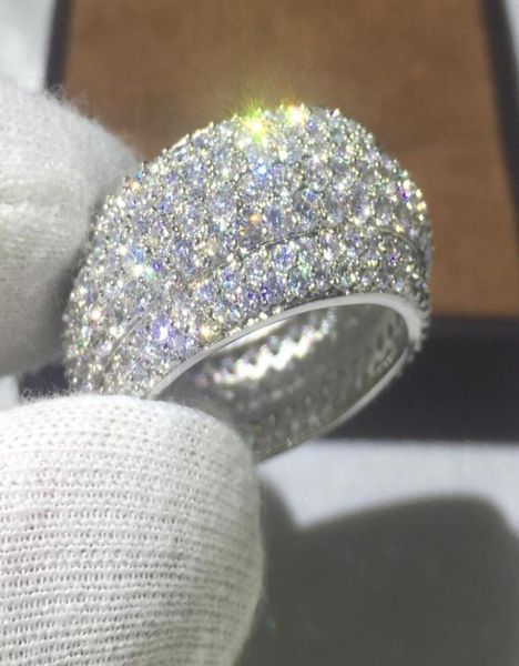 

victoria wieck women fashion 300pcs diamonique cz 925 sterling silver engagement wedding band ring for women jewelry gift2549669, Slivery;golden