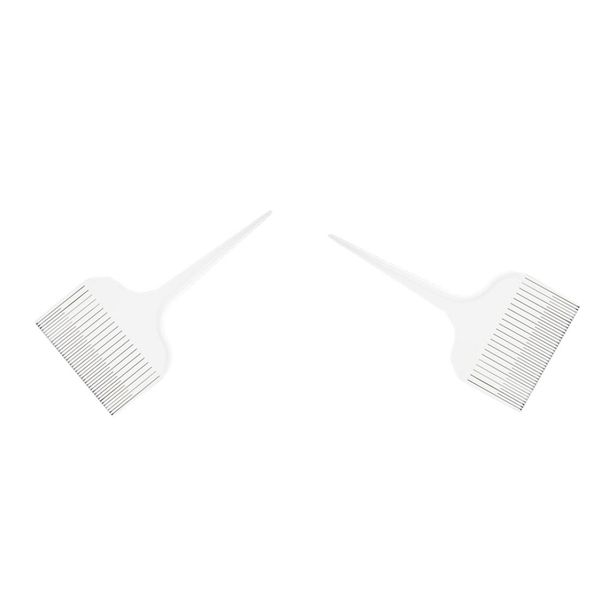 

2x sectioning highlight comb hair salon dye comb for hair styling hairdressing6607123, Silver