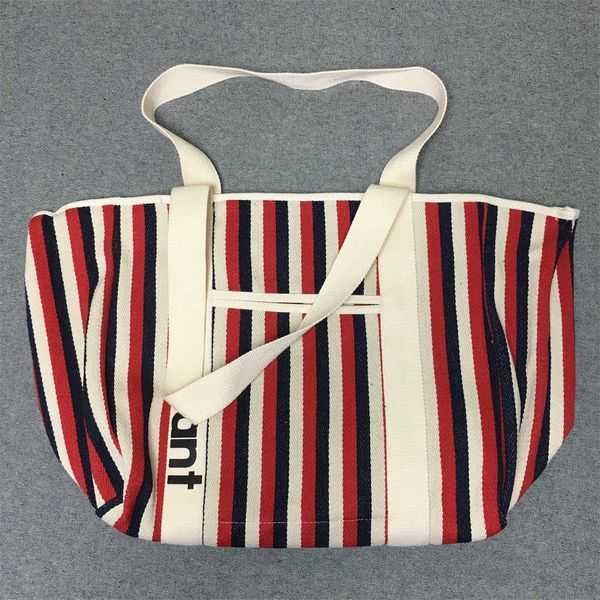 

23ss isabels marants designer canvas tote bag classic outdoor large capacity satchel totes bags women printed fashionable shoulder shopping