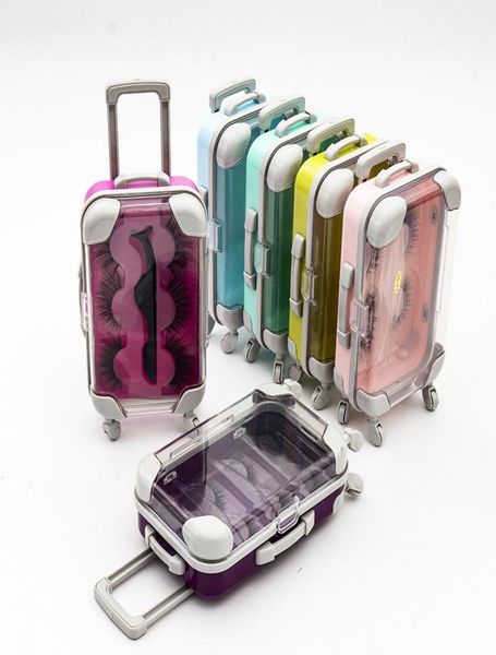 

false eyelashes packaging box luggage lashes suitcase luxury mink lashes packing fluffy and curly case empty by hope122829454