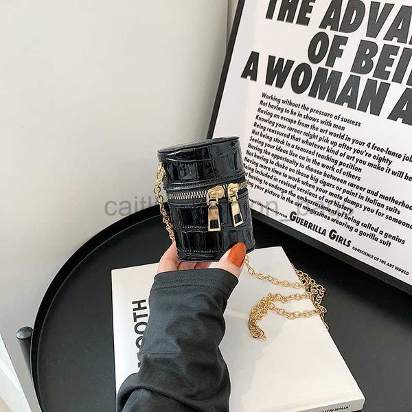 

cross body mini bag women's 2023 new fashion personalized chain bag fashion lipstick change one shoulder crossbody cylinder bag caitlin