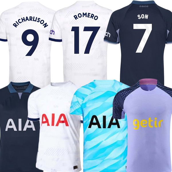 

23 24 son richarlison soccer jerseys 2023 2024 tottens bergwijn perisic ham romero reguilon kulusevski bentancur maddison adults and childre, Black;yellow