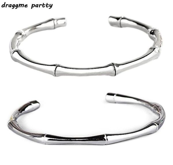 

vintage fashion bangles for men women bamboo cuff couple jewelry high rising open bracelet bangle8583021, Black