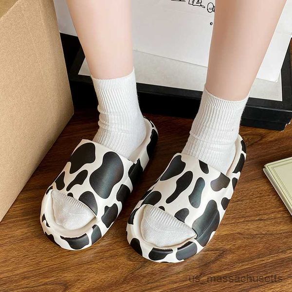 

slipper women men outdoor bathroom slippers sandals casual beach shoes soft bottom zebra stripes anti-slip home flats r230816, Black;grey