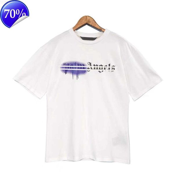 

eube designer of luxury t shirt brand palms angels angel t shirt pa clothing spray letter short sleeve spring summer tide men and women tee, White;black