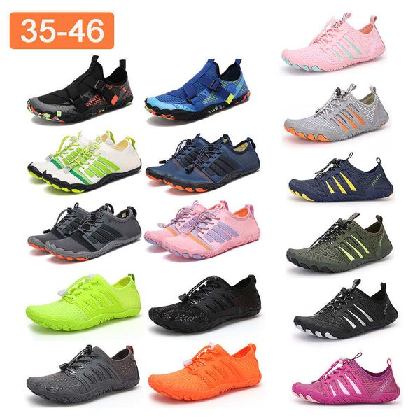 

barefoot river sea diving sneakers nonslip quick dry swim beach pool aqua sports shoes summer men water sneakers unisex, Black