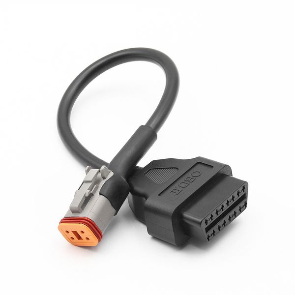 

4/6 pin to obd2 adapter cable diagnostic scanner for harley davidson motorcycle