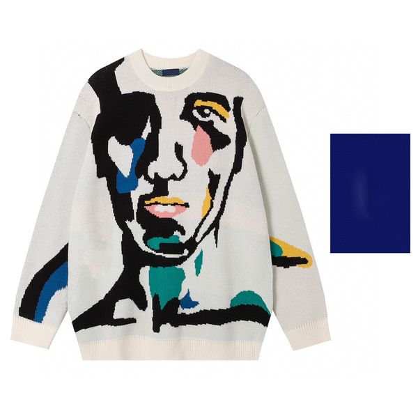 

men's plus size hoodies & sweatshirts jacquard letter knitted sweater in autumn / winter acquard knitting machine e custom jnlarged det, Black;brown