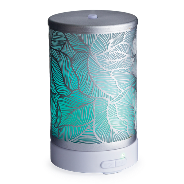 

100 cut metal ultrasonic essential oil diffuser, silver