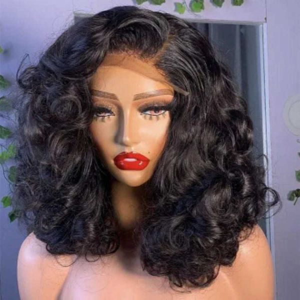 

women's front lace curly hair new lace wig set 230816, Black