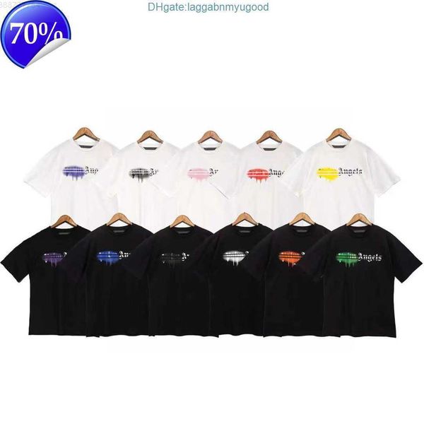 

kdgq designer of luxury tshirt brand palms angels angel t shirt pa clothing spray letter short sleeve spring summer tide men and women tee n, White;black