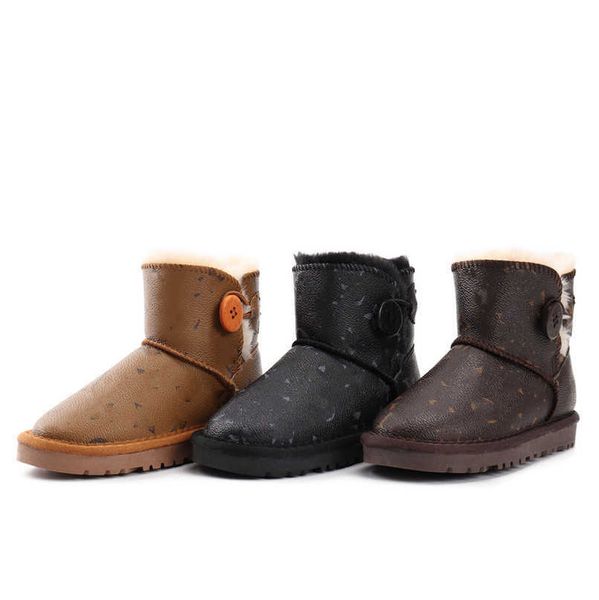 

ups australia australian ugglies boot shearling fur booties kids child snow shoes monograms leather winter wool fur lined fluff furry ankle, Black