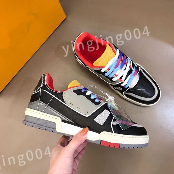 

2023 pot out of office sneaker designer casual shoes low white black leather for walking mens womens trainers platform sneakers size 39-44