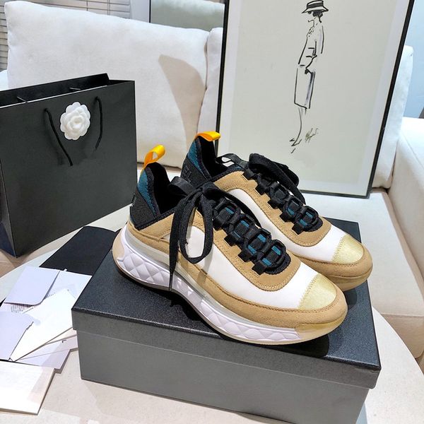 

designer men women shoes chocolate glossed-leather loafer sneakers brushed leather loafers monolith plus platform sneakers suede sabots 0816, Black