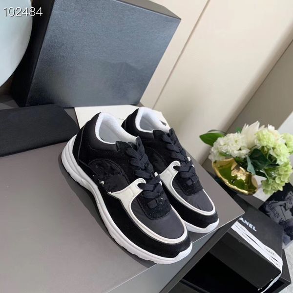 

designer luxury womens mens outdoors casual shoes sneaker lighted leather trainer nylon printed platform 0816, Black