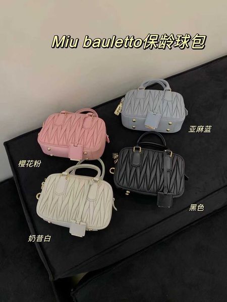 

designers bags pleated bowling bag shoulder crossbody bag paired lambskin yyko