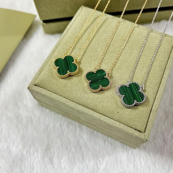 

necklaces fashion classic four leaf clover designer necklaces pendants mother of pearl for girl valentines engagement designer jewelry gift, Silver