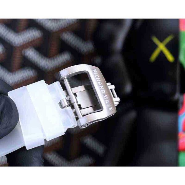 

superclone luxury mens mechanical watch richa milles rm57-03 fully automatic movement sapphire mirror rubber watchband watches men brand