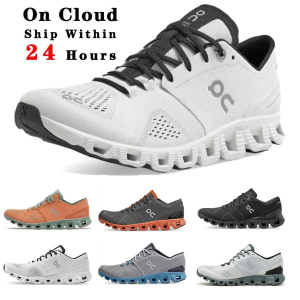 

on cloud x1 running shoes men women designer on clouds classic triple black white olive storm blue tide workout and outdoor jogging sports t