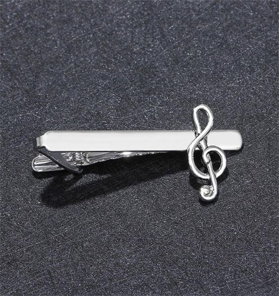 

metal silver music tie clip for men wedding necktie poker clasp clip gentleman tie bar crystal tie pin for mens gift aeagg eo9z3 91205894