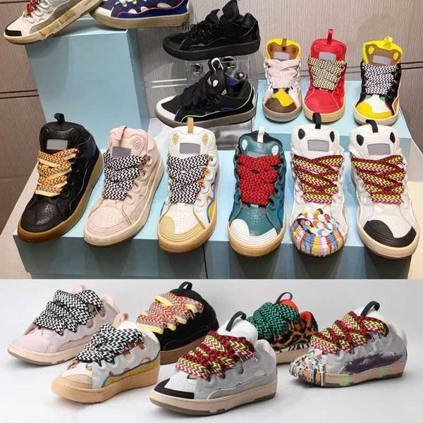 

women laceup shoes sneakers calfskin shoe designer mesh extrdinary sneaker embossed leather curb rubber platform sole style 90s mens womens, Black