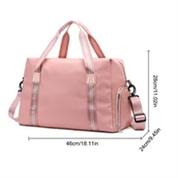 

oxford dry wet separation bags diaper bags large capacity mommy bag for baby for outdoor short term travel sports activities a4, Black