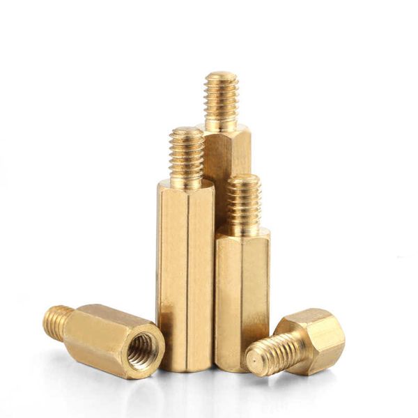 

m2 m2.5 m3 m4 m5 hex brass male female standoff board rack stud hexagon threaded pillar pcb column motherboard spacer bolt screw customizati