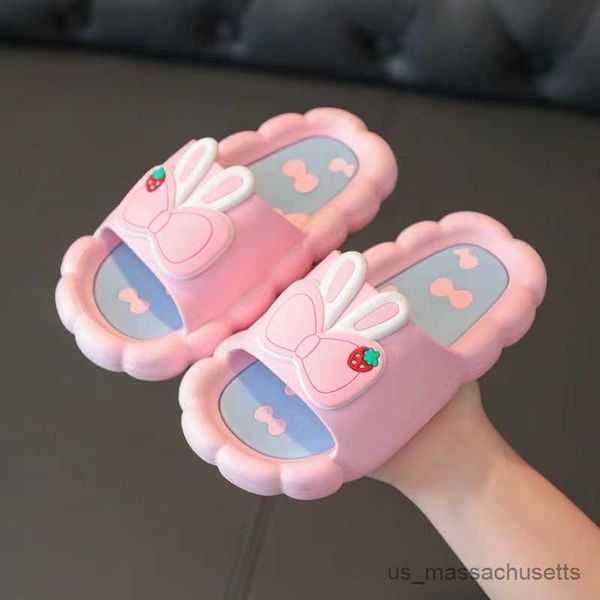 

slipper summer children' cute slippers pattern slippers comfortable breathable non-slip home bathroom soft slipper kids for girls r230, Black;grey