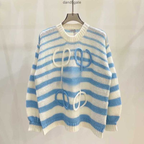 

loe anagram 1846 fashion classic trendy luxury designer cloth 2023 women early autumn new product colorblock short knit pullover vjlw, White;black