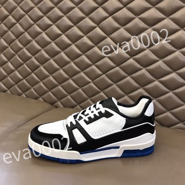 

new r men causal shoes fashion woman leather lace up platform sole sneakers white black mens womens size 39-44 rd1012