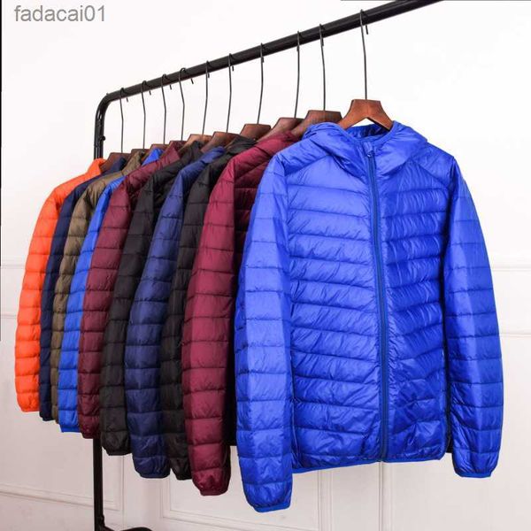 

men's down parkas men's ultra light down jacket 2023 new arrival spring/summer feather ultralight packable casual classic puffer c, Black