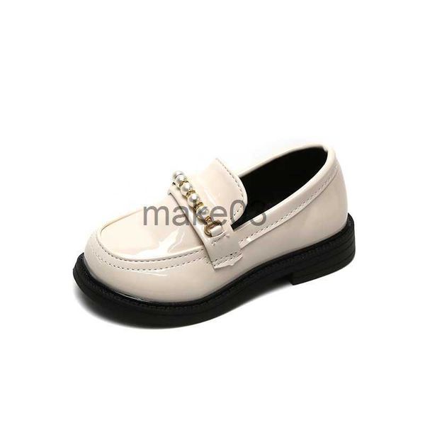 

sneakers girls leather shoes for school party wedding kids black loafers slipon children flats fashion british style pearls beading new j081, Black;red