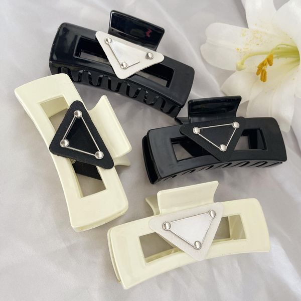 

classic fashion designer inverted triangle letter hair clip barrette frosted material classic style for charm women&girls hair claw hairpin, Golden;silver