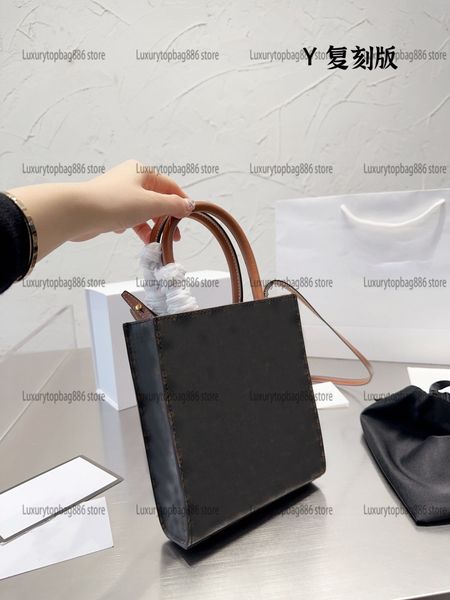 

vintage floral luxury designer mini casual tote bag fashion two handle women handbag 7a quality real leather lady shoulder bag with strap cl