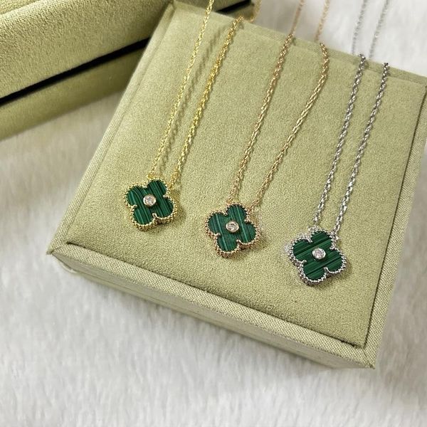 

fashion luxury necklaces four leaf clover designer necklaces pendants mother of pearl for girl valentines classic designer jewelry gift, Silver