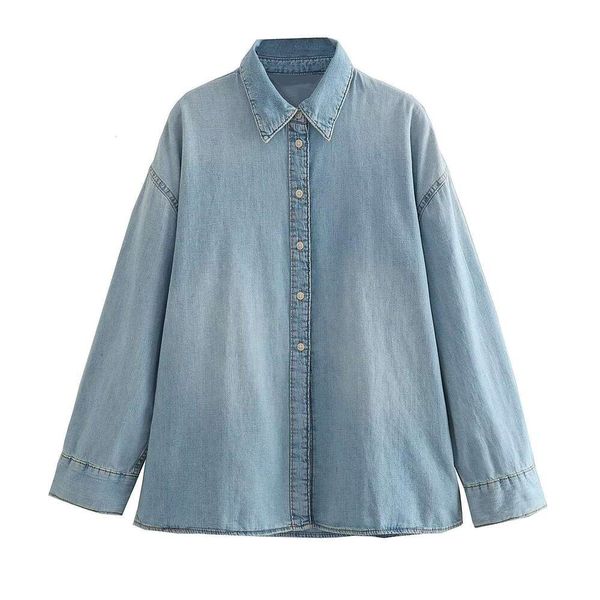 

womens clothing casual denim shirt, White