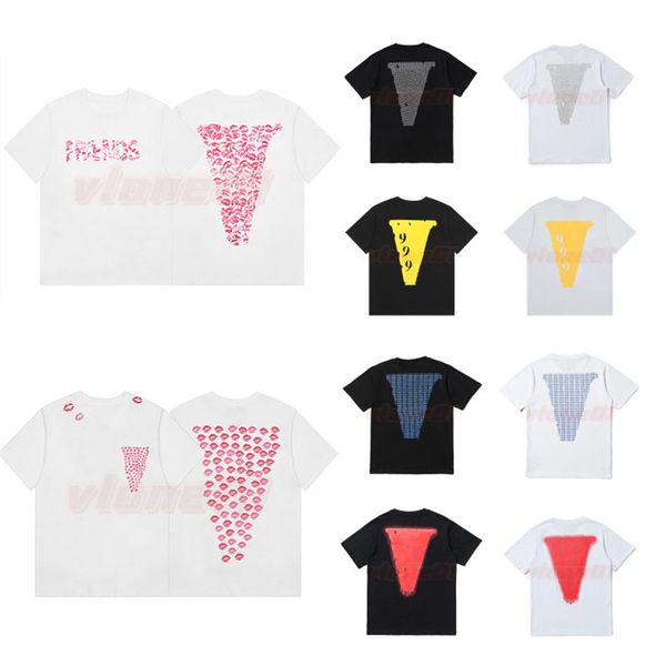 

womens designer t shirt hip hop women friends cotton short sleeve big v mens tees size s-xl2432, White