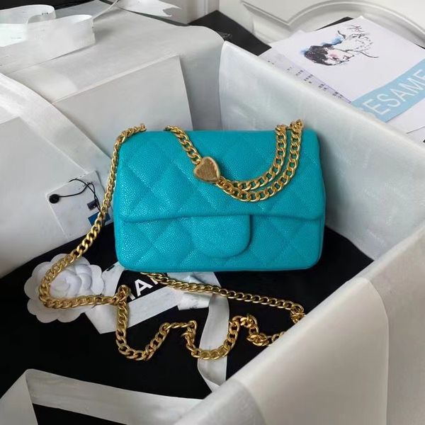 

10a super original quality 19cm caviar sheepskin leather cardioid sphere bags classic women handbags ladies shoulder bag fashion luxurys des