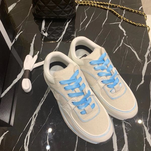

designers oversized sneaker casual shoes sole white black leather luxury velvet suede womens espadrilles mens high-quality flat lace up trai