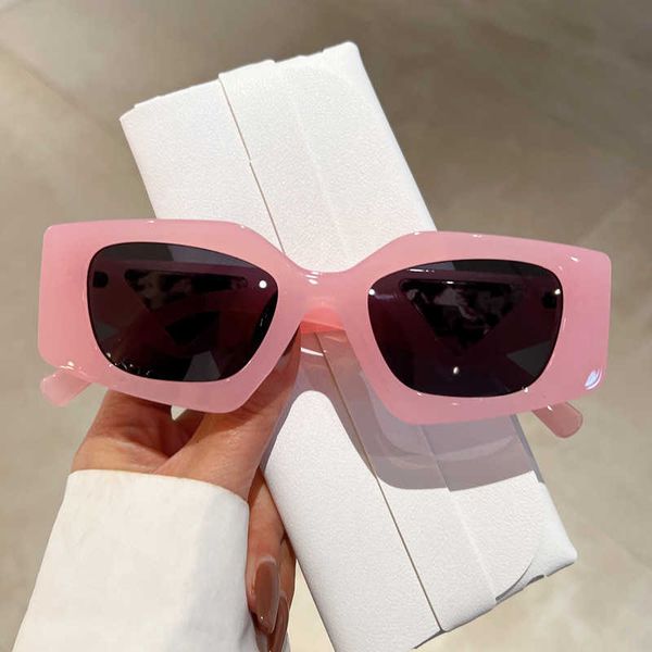 

fashion designer cool sunglasses selling new diamond shaped small frame style uv resistant trendy triangular printed leg, White;black