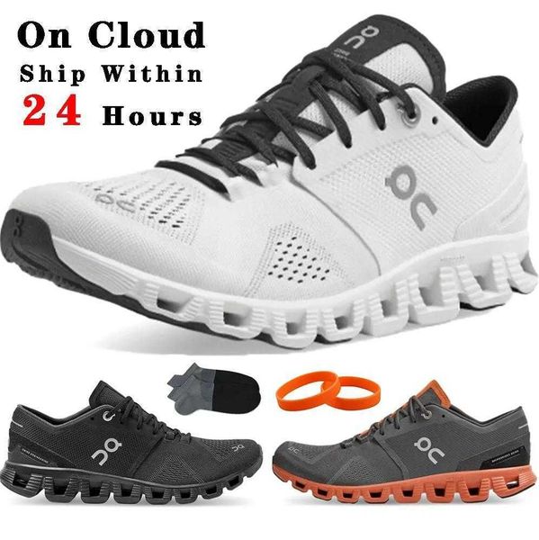 

on cloud shoes cloud x running shoes mens womens designer sneakers swiss engineering black white rust red breathable sports trainers on clou