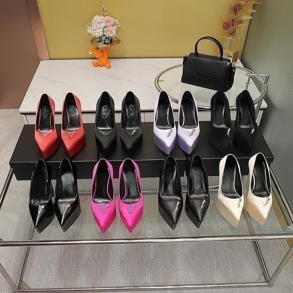 

brand casual shoe designer designed 2023 spring new pointy waterproof platform super high heel women's shoes, Black